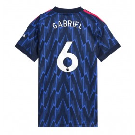 Damen Fußballbekleidung Arsenal Gabriel Magalhaes #6 Auswärtstrikot 2025-26 Kurzarm